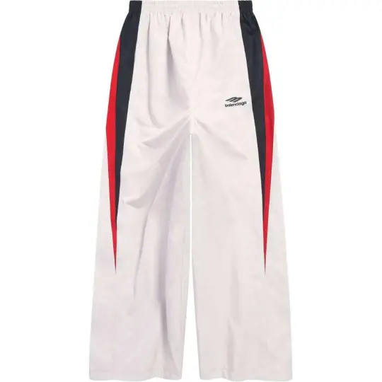 Balenciaga Casual Pants Loose Fit Men's White