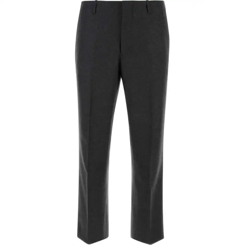 Prada flannel wool straight-leg trousers