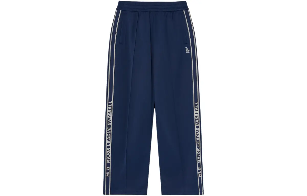 MLB Casual Pants Unisex Blue Moderate Wide Leg Pants