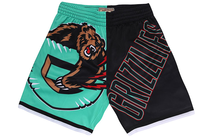 Mitchell Ness Basketball Shorts Men’s Black Green Moderate Bermuda Shorts
