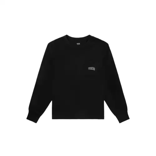 Vans TEE LS Drop Shoulder Sleeve T Shirt Women's Black