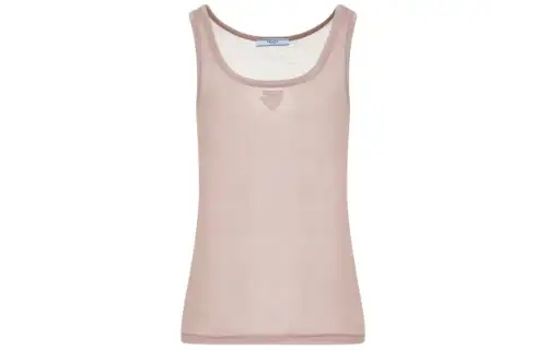 PRADA Logo Detailed Sleeveless Top