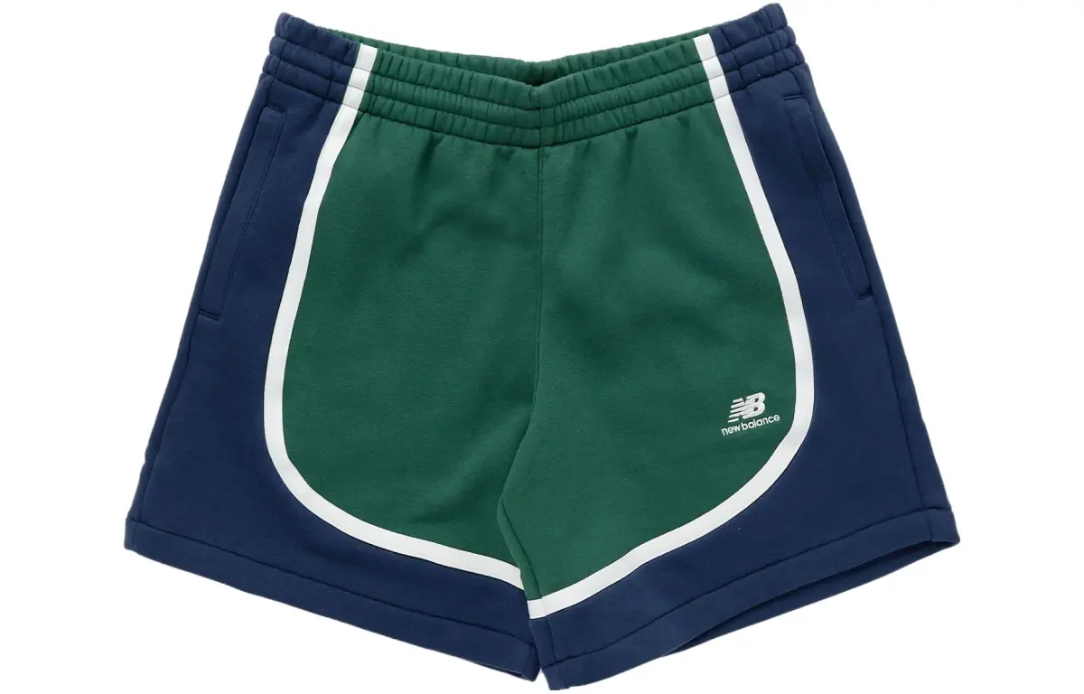 New Balance Hoops Fleece Team Casual Shorts Men's Green