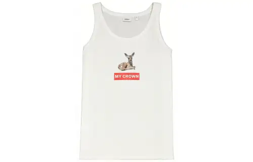 Burberry Tank Tops Women's White Crew Neck Moderate Other