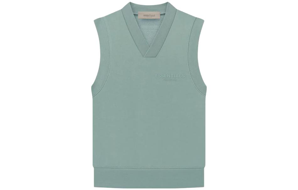 Женский жилет Fear Fear of God Essentials SS23 Womens Pullover V Neck Vest Sycamore V (пыльно-синий)