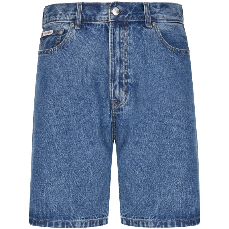 Calvin Klein stonewash denim shorts