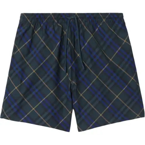 Burberry FW24 Beach Shorts Men's Blue