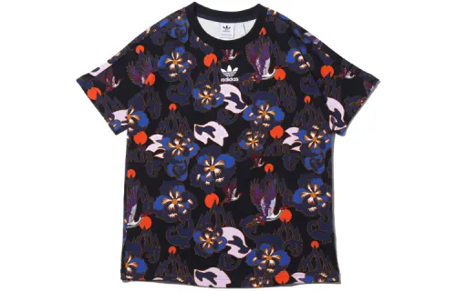 Adidas Originals T Shirts Women's Crew Neck Moderate Straight Fit