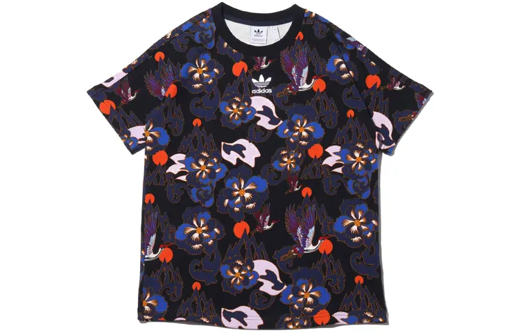 Adidas Originals T Shirts Women's Crew Neck Moderate Straight Fit