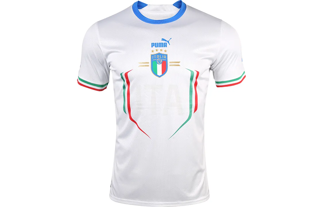 PUMA Italy National Team Soccer Jersey Fan Edition Men's White Blue