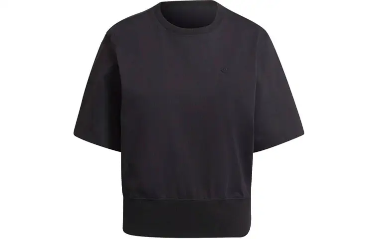 Adidas Originals T Shirts Women's Black Crew Neck Moderate