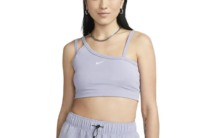 Nike Tank Tops Women's Indigo Mist Moderate Straight Fit