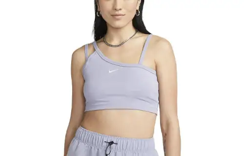 Nike Tank Tops Women's Indigo Mist Asymmetrical Shoulder