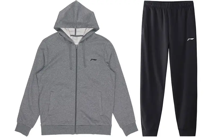 Li Ning Sweatshirt Sets Men's Hooded Moderate