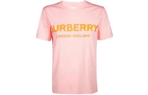 Burberry T Shirts Women's Pink Crew Neck Moderate