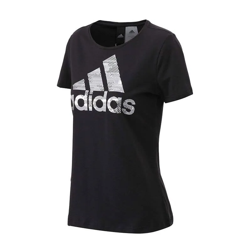 Adidas Set in Sleeve T Shirt Women's Black