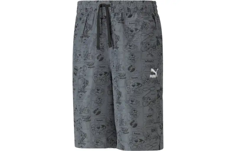 PUMA Casual Shorts Men's Gray Moderate