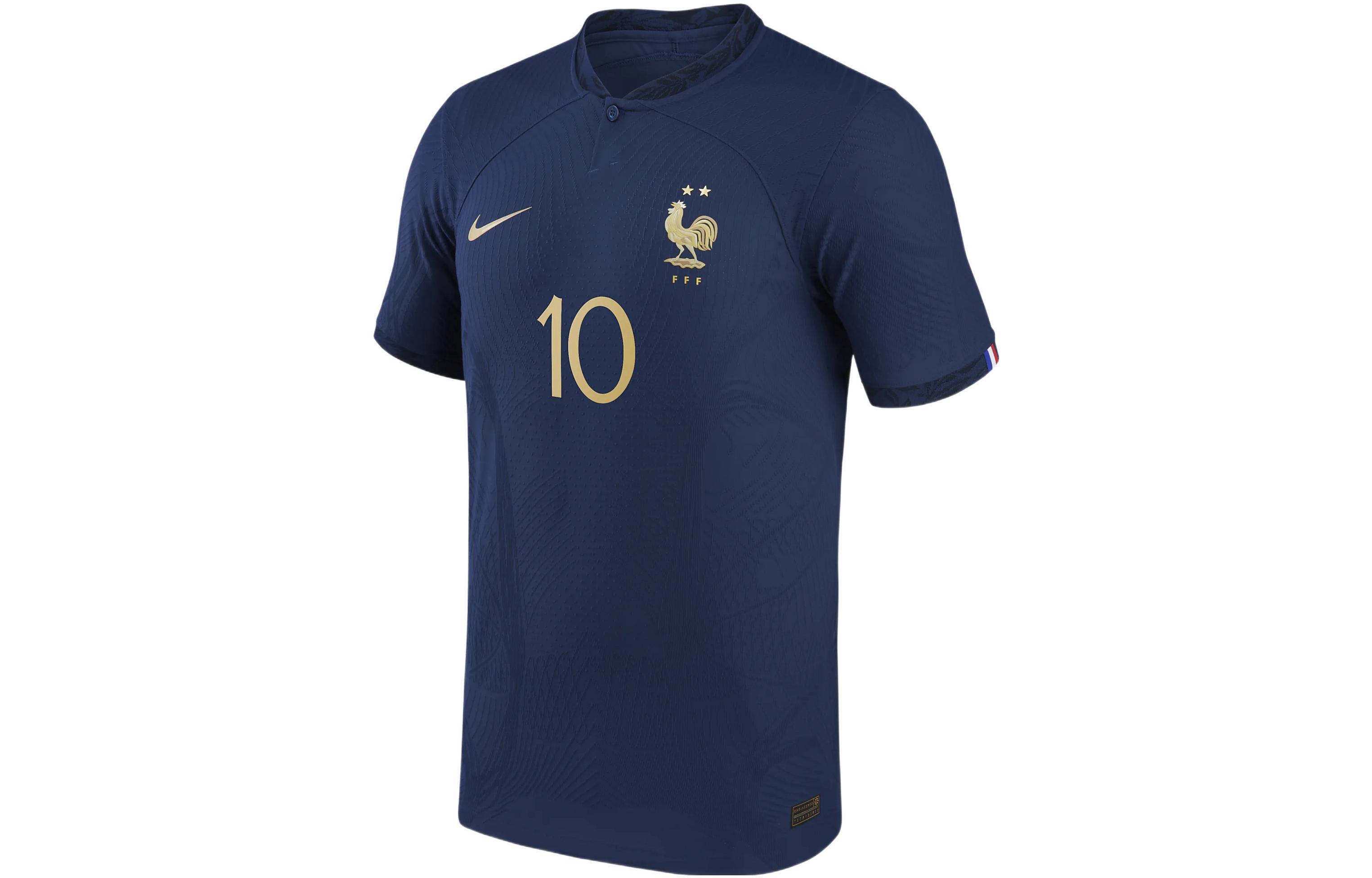 Nike France National Team 2022/23 Vapor Match Home Kylian Mbappe Men's Nike Dri-FIT Adv Soccer Jersey