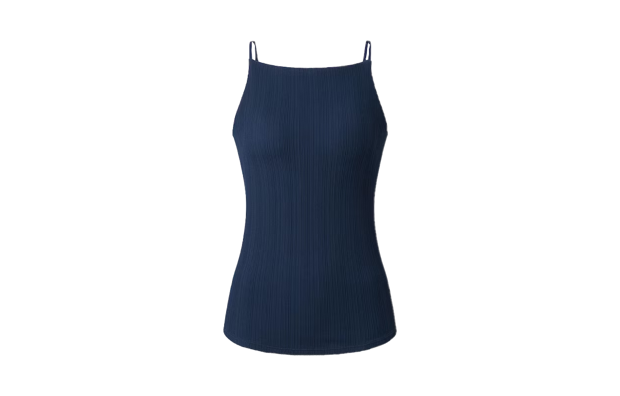 UNIQLO X MAME KUROGOUCHI UNIQLO X Mame Kurogouchi Tank Tops Women's Dark Blue Moderate Straight Fit
