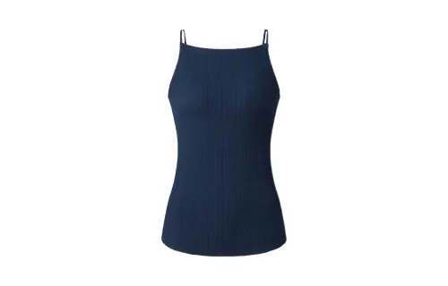 UNIQLO X MAME KUROGOUCHI UNIQLO X Mame Kurogouchi Tank Tops Women's Dark Blue Moderate Straight Fit