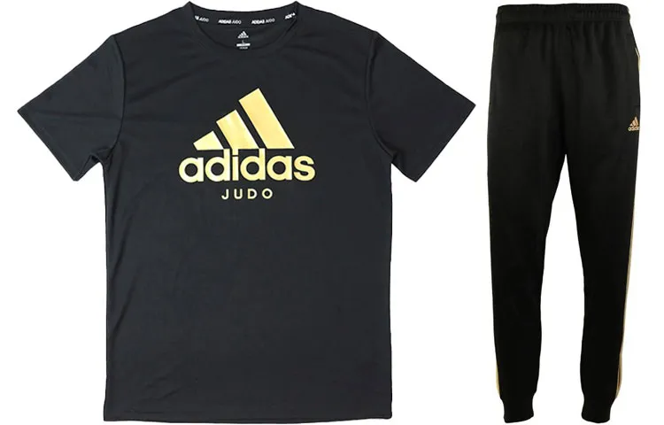 Adidas Casual Sportswear Men's Black Gold