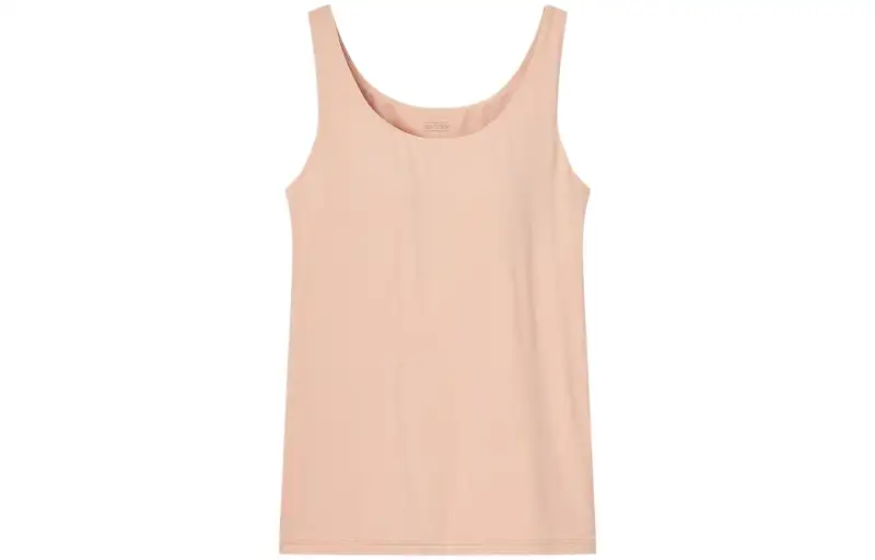 UNIQLO Tank Tops Women's Pink Crew Neck Moderate Other