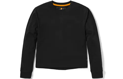 Timberland T Shirts Women's Black Crew Neck Moderate