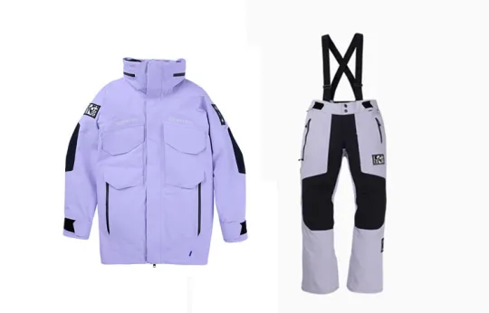 BURTON DAYBEACON 23 24 Winter Season 3L PERTEX Fabric Ski Suit Set Unisex Purple