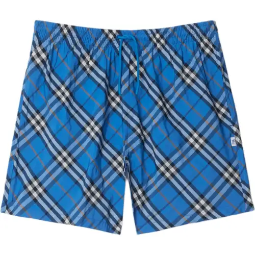 Burberry SS25 Beach Shorts Men's Blue