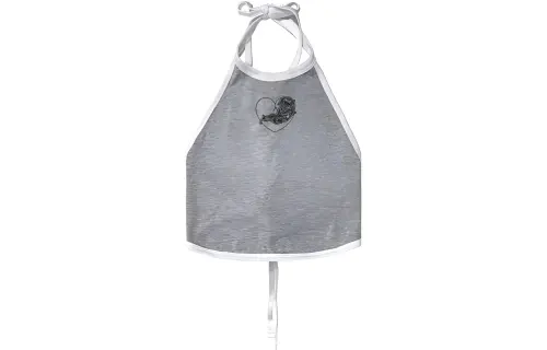 Chrome Hearts Tank Tops Women's Gray Crew Neck Moderate Halter Neck