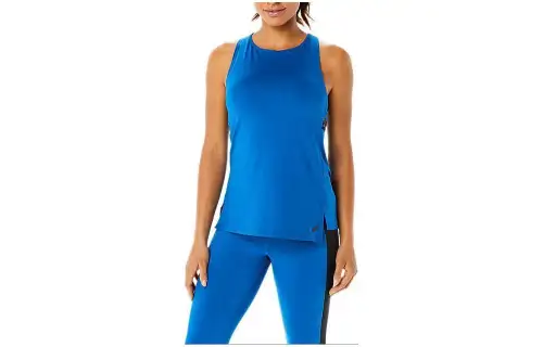 ASICS FIT SANA Tank Tops Women's Blue Crew Neck Moderate Racerback