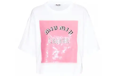 MIU MIU SS22 T Shirt Women's White
