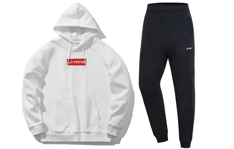 Li Ning Sweatshirt Sets Men's Hooded Moderate