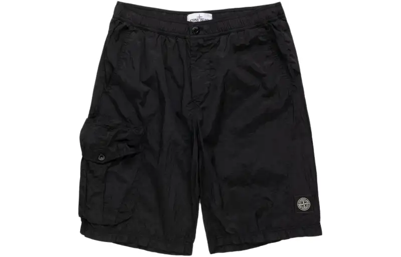 STONE ISLAND Casual Shorts Men's Black
