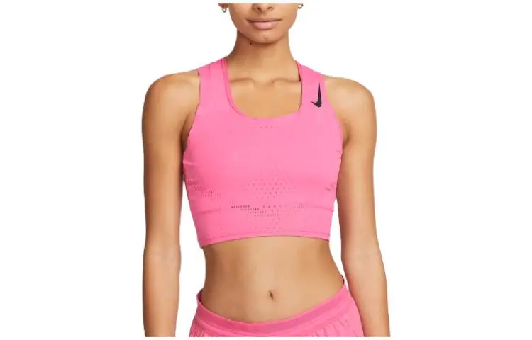 Nike Tank Tops Women's Pink Crew Neck Moderate Other