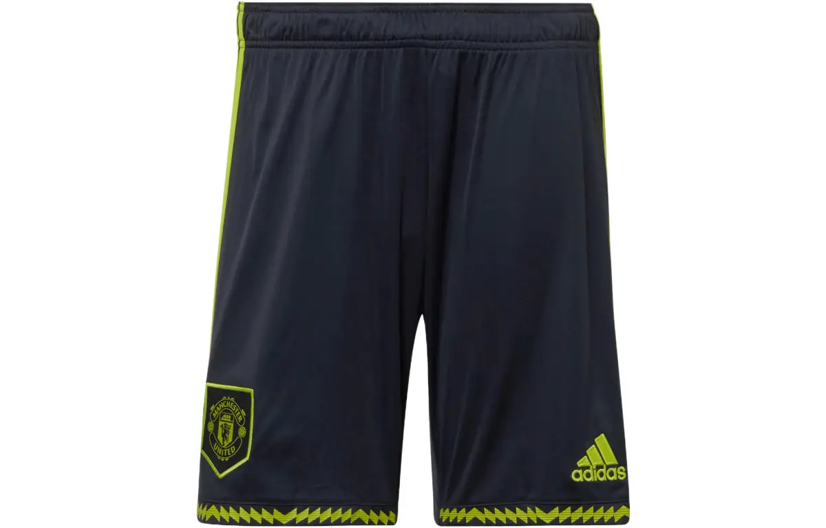 Adidas Manchester United Soccer Bottoms Men's Black Moderate Straight Fit Pants