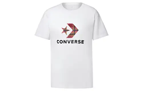 Converse Set in Sleeve T Shirt Women's White