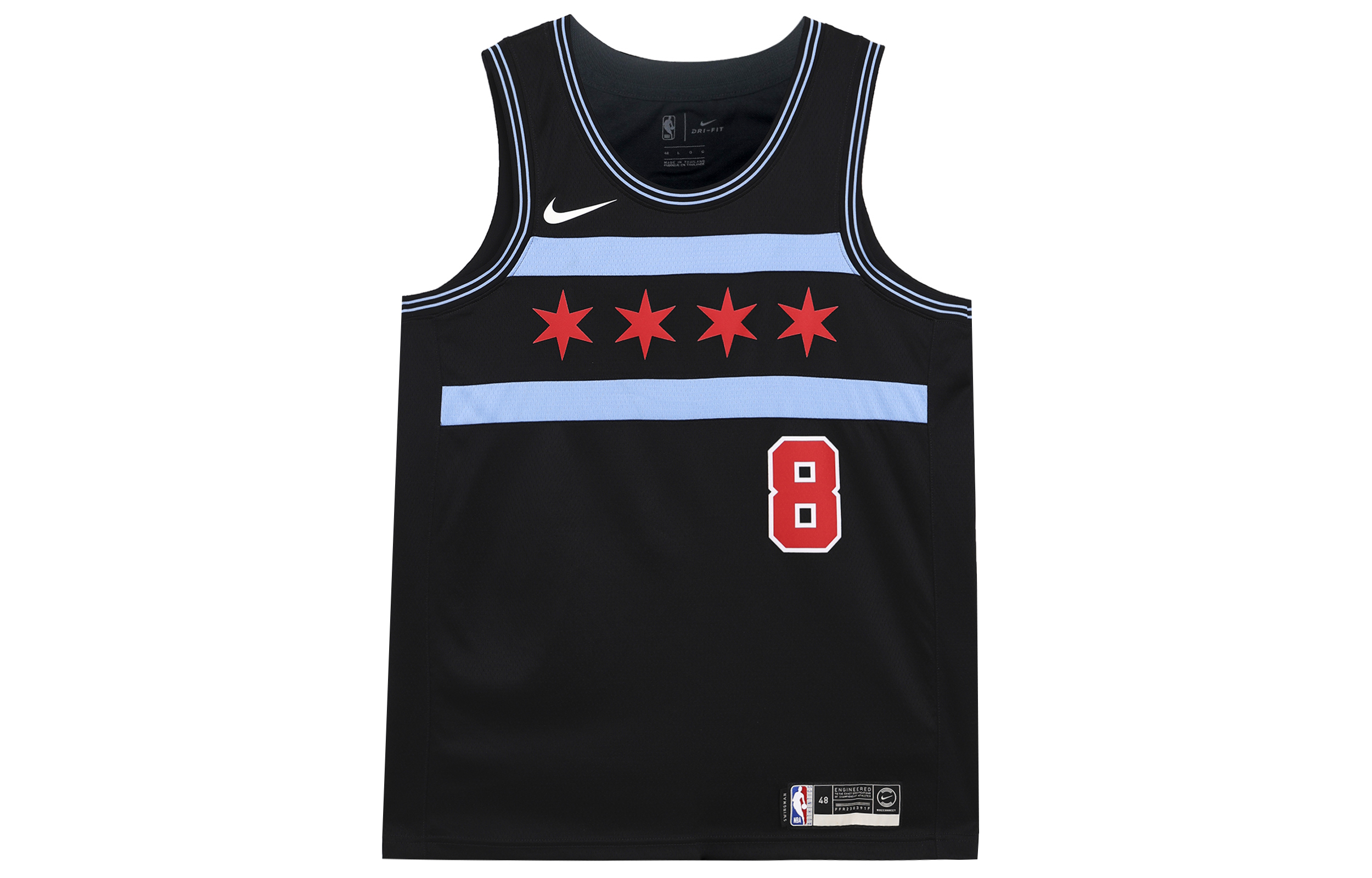 Nike Basketball Jerseys Men’s Black Moderate Straight Fit