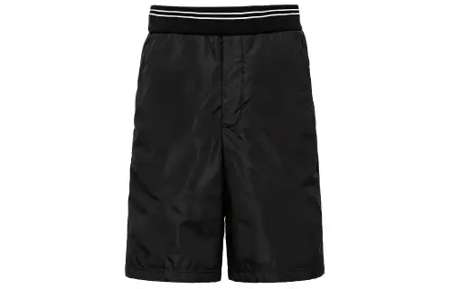 Prada triangle-logo piqué bermuda shorts