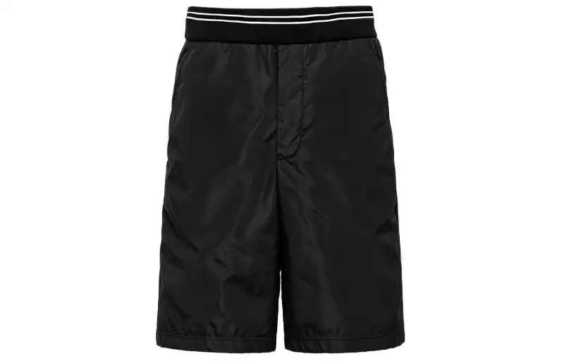 Prada triangle-logo piqué bermuda shorts
