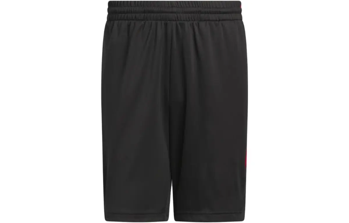 Adidas Basketball Shorts Men's Black Moderate Straight Fit Pants