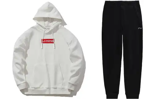 Li Ning Sweatshirt Sets Men's Hooded Thickened
