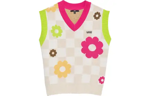 Vans Tank Tops Women's Multicolor V Neck Moderate Other