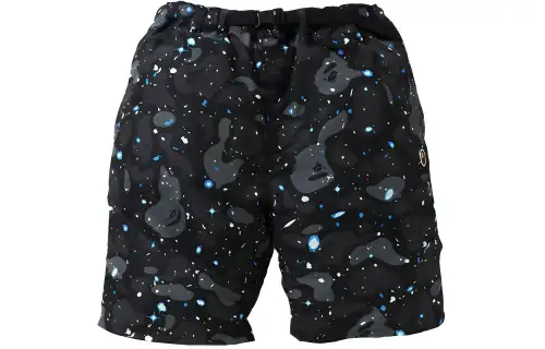 A BATHING APE Bape Sports Shorts Men's Black Moderate