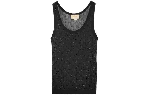 Gucci Gg Embroidered Tank Top