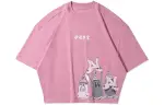 Li Ning Crop Tops Women's Dark Rosy Red Crew Neck Moderate