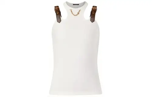 LOUIS VUITTON Eyelet Tab Tank Top