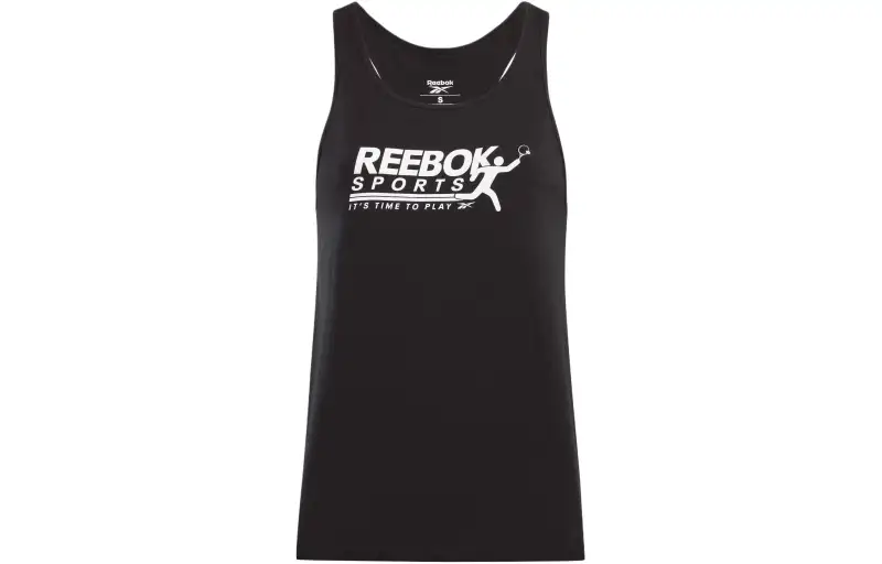 Reebok Tank Tops Women's Black Crew Neck Moderate Racerback