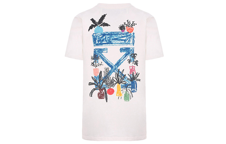 Женская футболка OFF-WHITE OWAA049E19B070630130 (белая)