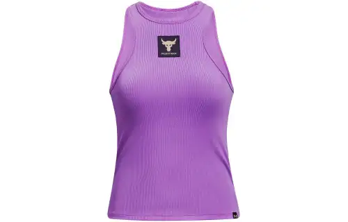 Under Armour Project Rock Rib Tank Top Women's Purple